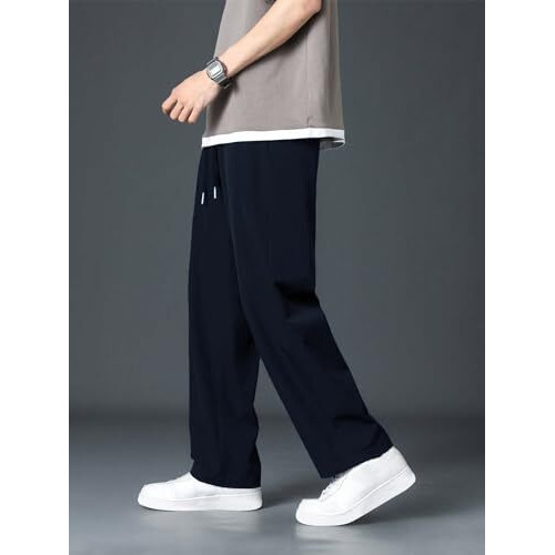 Greciilooks Lycra Track Pants For Men  Stretchable Loose Fit Gym Joggers | Korean Style Workout Pants With Trendy Gym & Streetwear Bottoms With Utility Pockets (Available In Plus Size And Combo Pack Of 2)