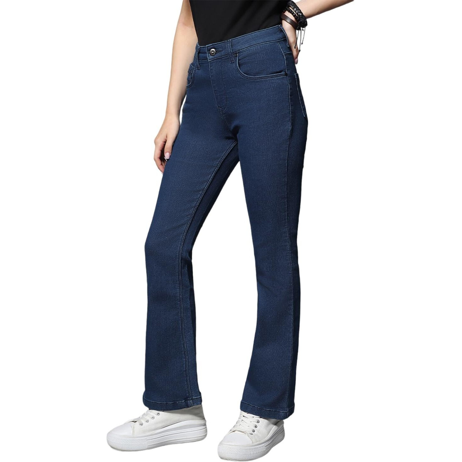 High Star Clothing Women's Regular Jeans (Wdfprbc745_30_Blue-1
