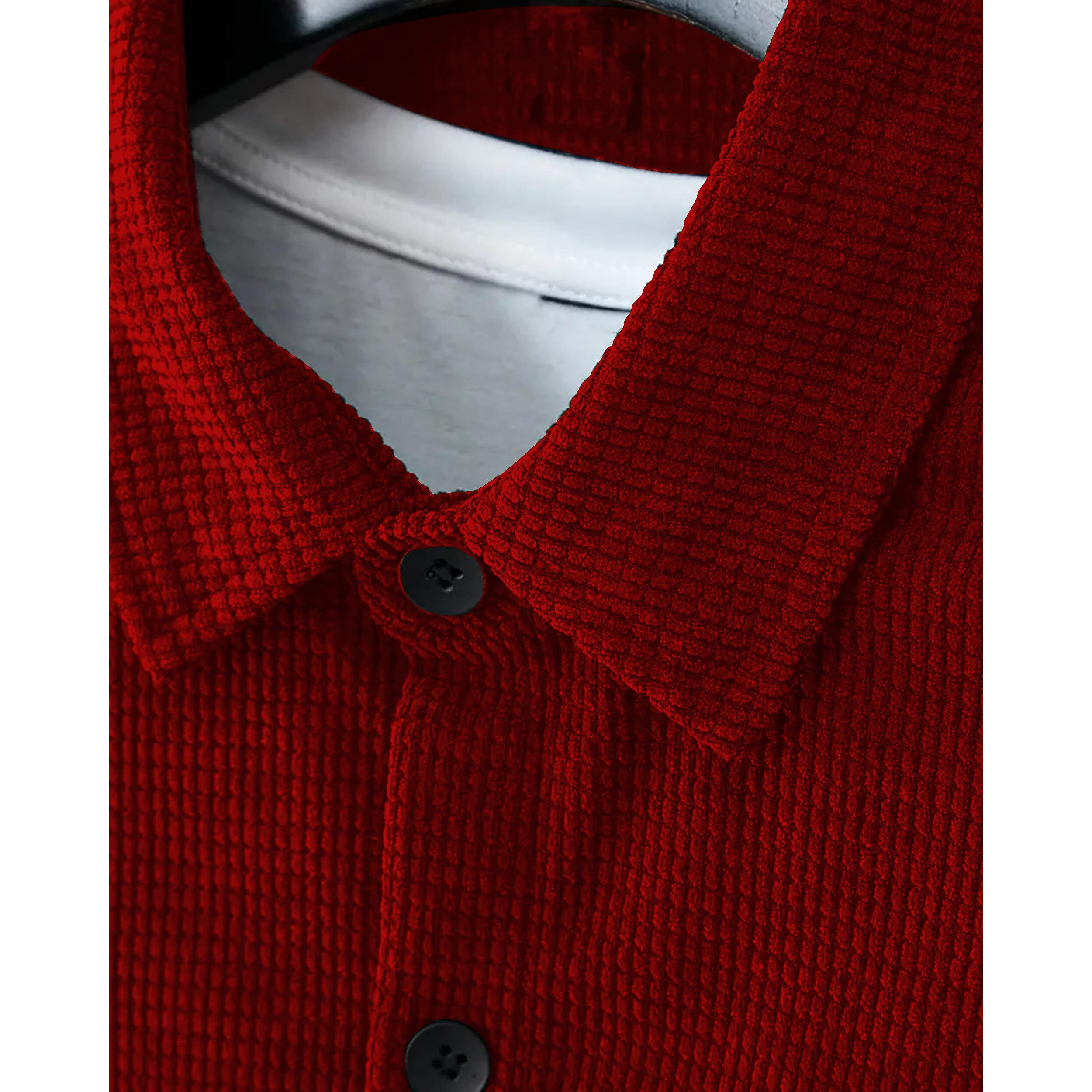 I Enterprise Men's & Boy's Shirts  Stylish Formal, Casual Fabric, Slim Fit & Regular Fit || Trendy Colors & Designs (Ds1_Sr102-M) Maroon