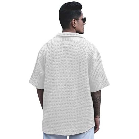 I Enterprise Men's & Boy's Shirts  Stylish Formal, Casual Fabric, Slim Fit & Regular Fit || Trendy Colors & Designs (Dm7_Sr161-L) White