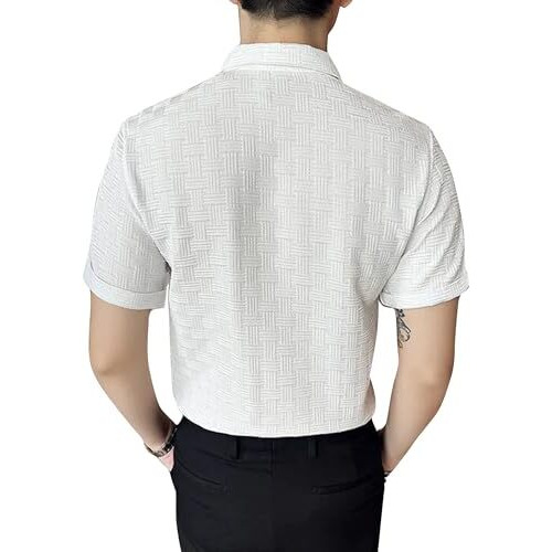 I Enterprise Men's & Boy's Shirts  Stylish Formal, Casual Fabric, Slim Fit & Regular Fit || Trendy Colors & Designs (Dm11_Sr86-Xl) White