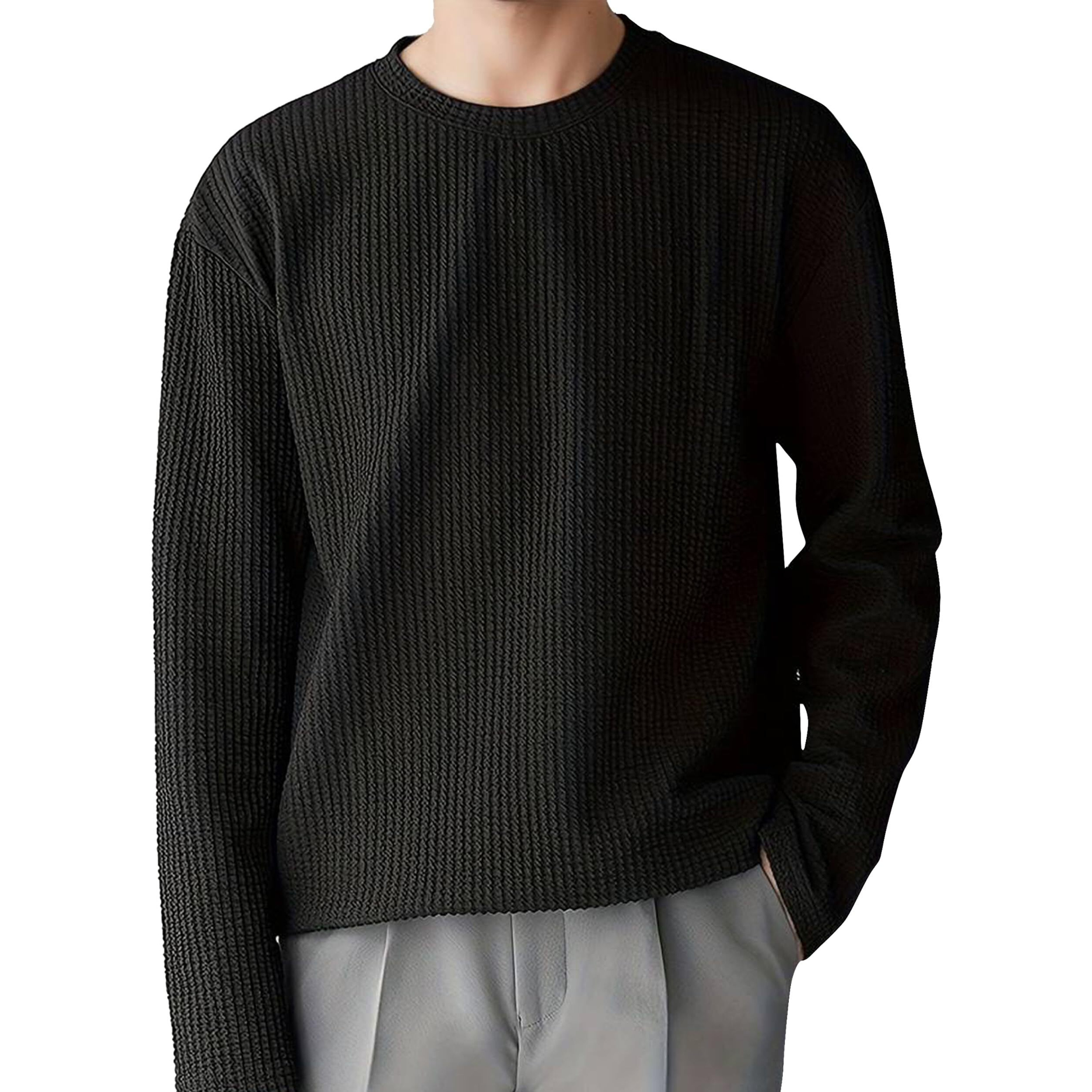 I Enterprise Men's & Boy's Full Sleeve T-Shirts, Trendy Designs, And Comfortable Fit || Casual, Sports, And Everyday Wear || Soft & Durable Fabric (Dr4_Sr93-Xl) Black