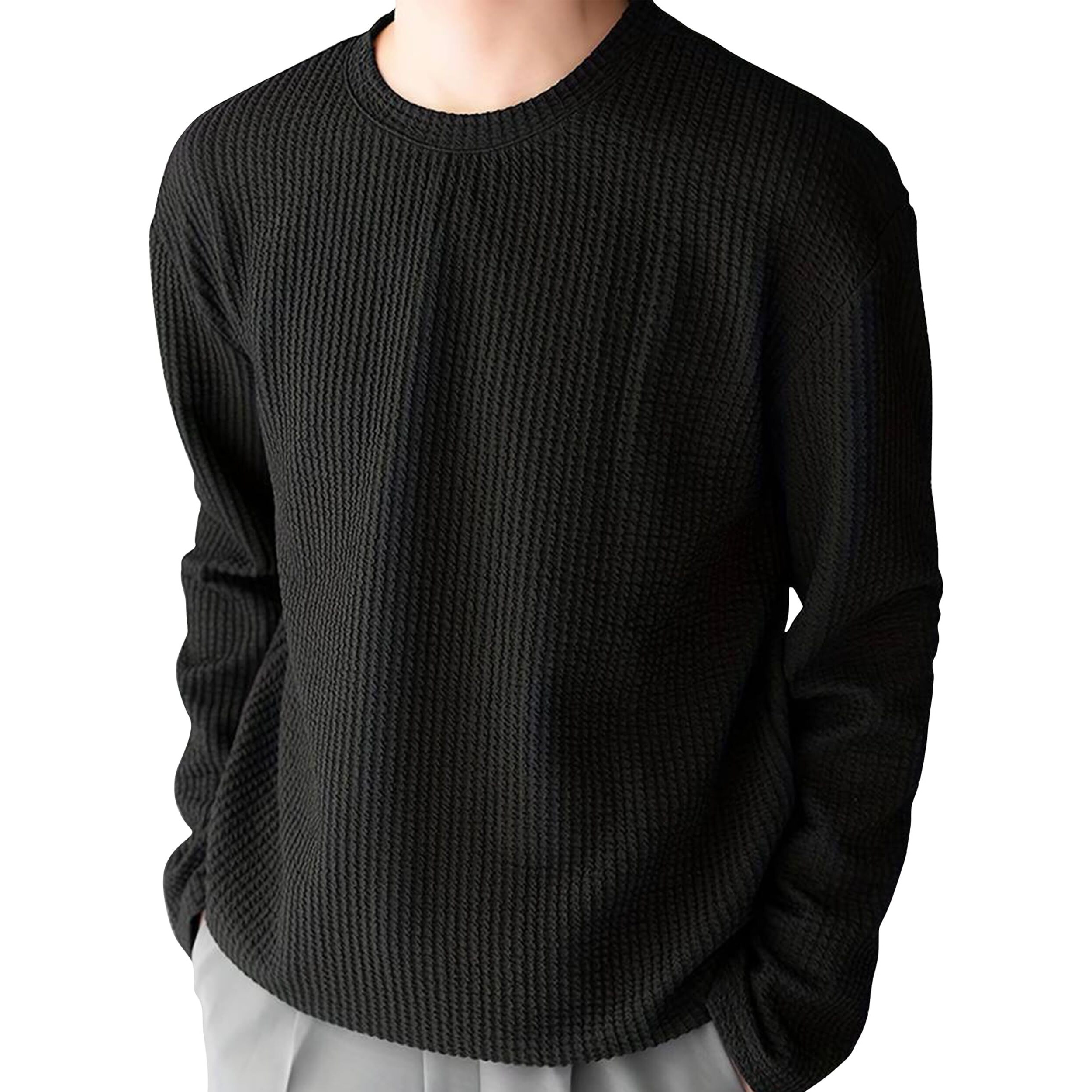 I Enterprise Men's & Boy's Full Sleeve T-Shirts, Trendy Designs, And Comfortable Fit || Casual, Sports, And Everyday Wear || Soft & Durable Fabric (Dr4_Sr93-Xl) Black