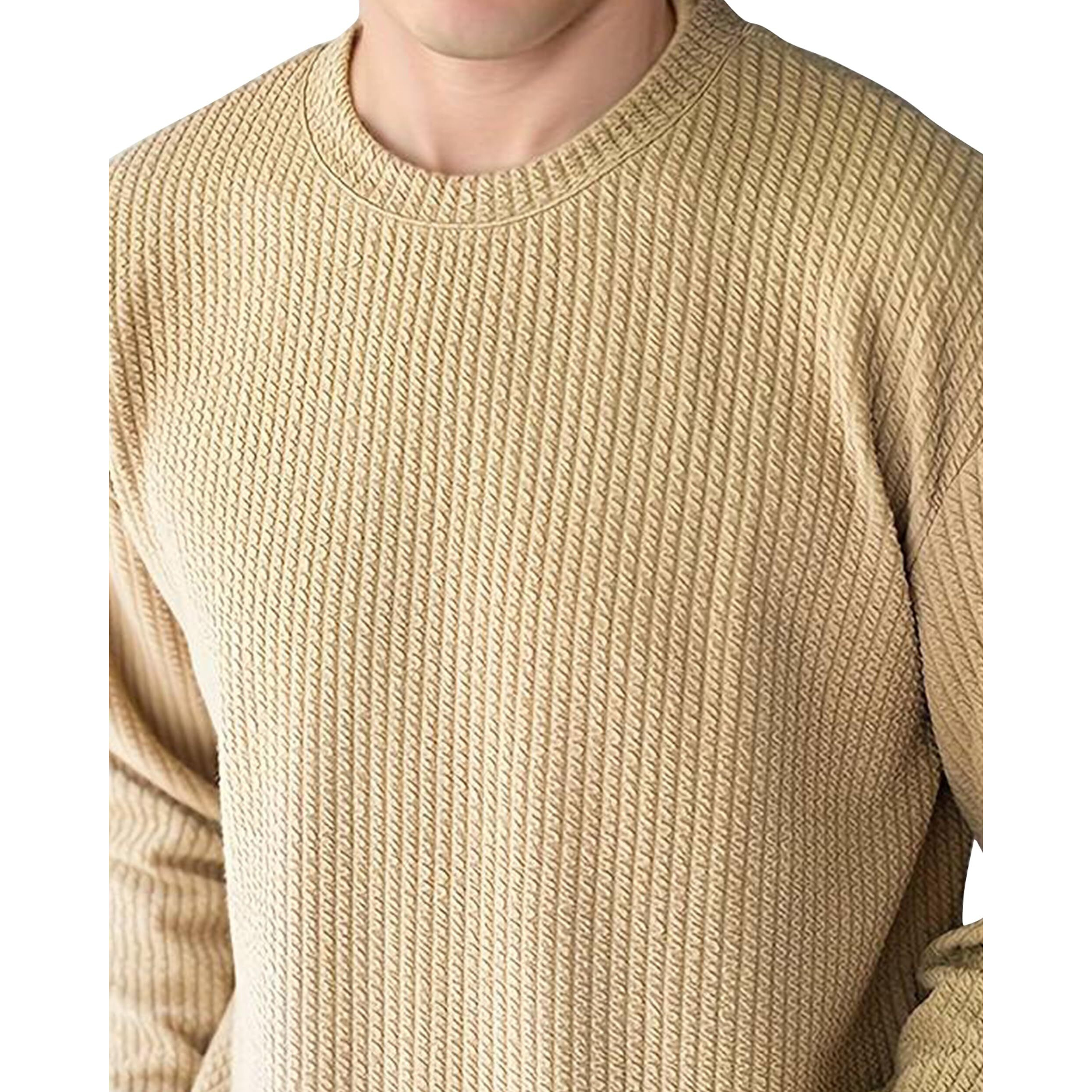 I Enterprise Men's & Boy's Full Sleeve T-Shirts, Trendy Designs, And Comfortable Fit || Casual, Sports, And Everyday Wear || Soft & Durable Fabric (Ds1_Sr94-M) Beige