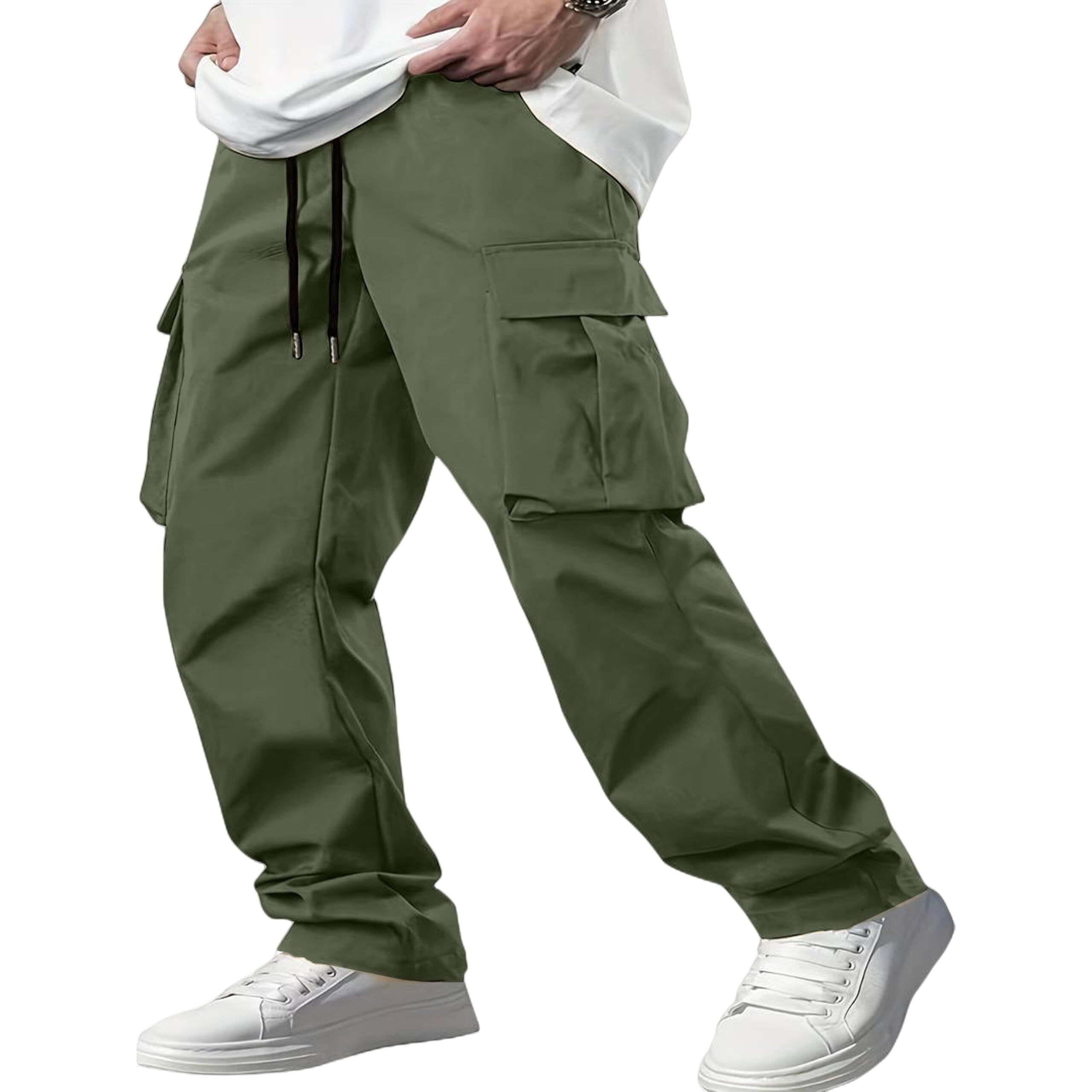 Indoprimo Men Cargo || Men Cargo Pants || Men Cargo Pants Cotton || Cargos For Men || Men Cargo Trouser Green
