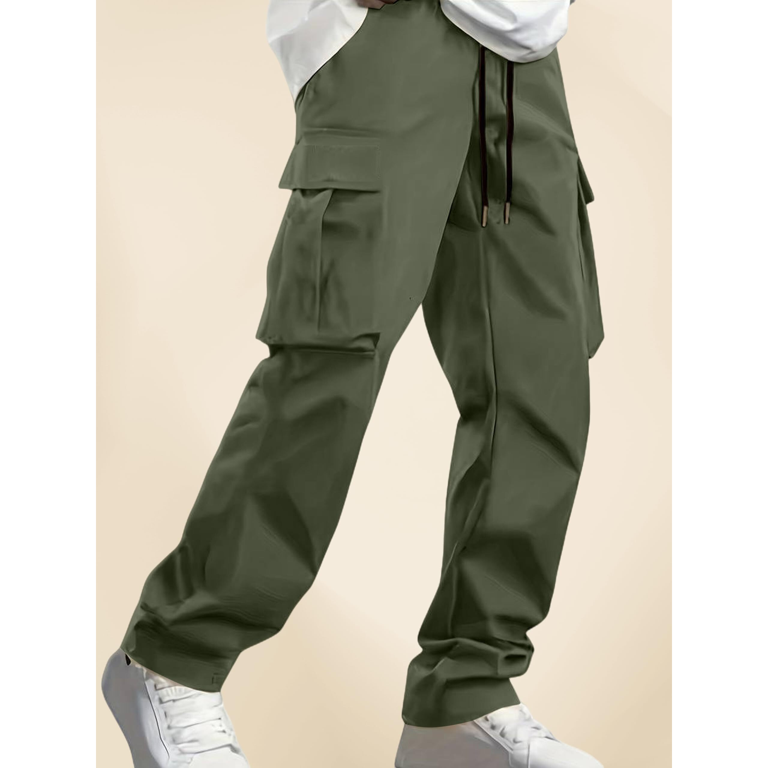 Indoprimo Men Cargo || Men Cargo Pants || Men Cargo Pants Cotton || Cargos For Men || Men Cargo Trouser Green