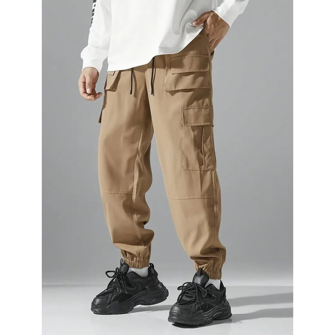Indoprimo Men Cargo || Men Cargo Pants || Men Cargo Pants Cotton || Cargos For Men || Men Cargo Trouser - Paris (In, Alpha, 2Xl, Cream)