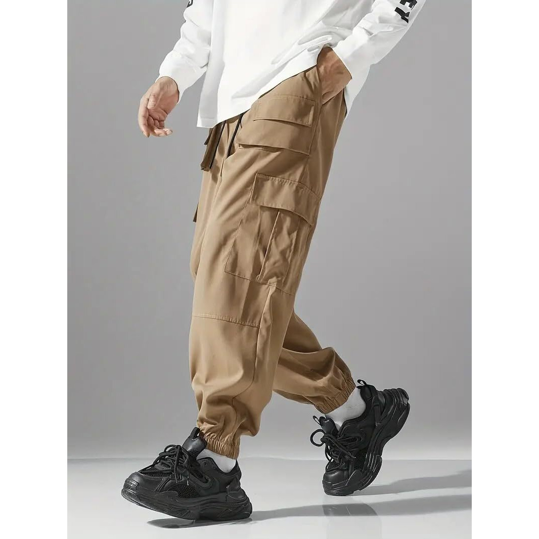 Indoprimo Men Cargo || Men Cargo Pants || Men Cargo Pants Cotton || Cargos For Men || Men Cargo Trouser - Paris (In, Alpha, 2Xl, Cream)