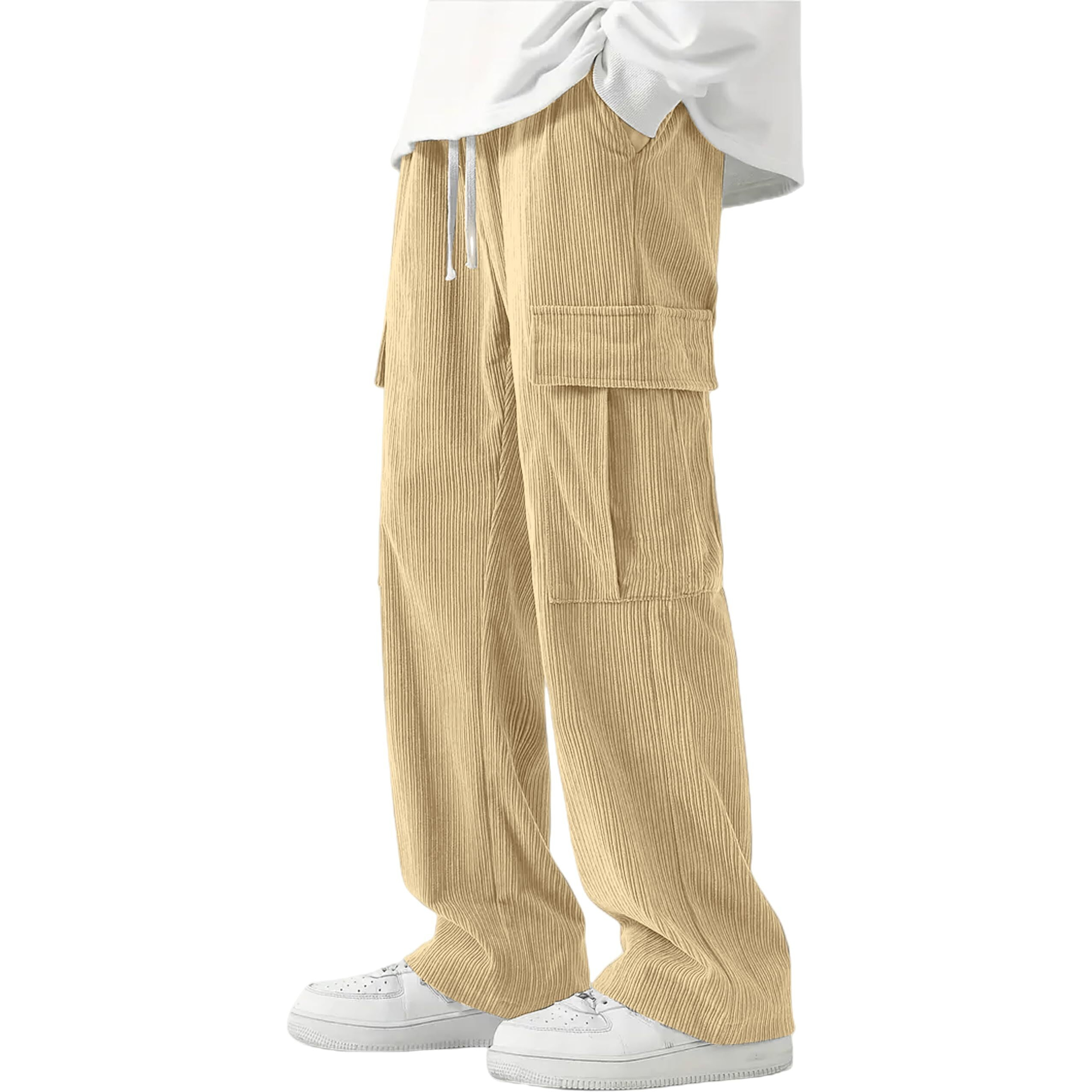 Indoprimo Men's Regular Trouser (Bull 007_Cream