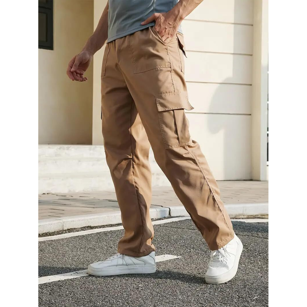 Indoprimo Men Cargo || Men Cargo Pants || Men Cargo Pants Cotton || Cargos For Men || Men Cargo Trouser || Trouser For Men - Zurich (In, Alpha, 2Xl, Khaki)
