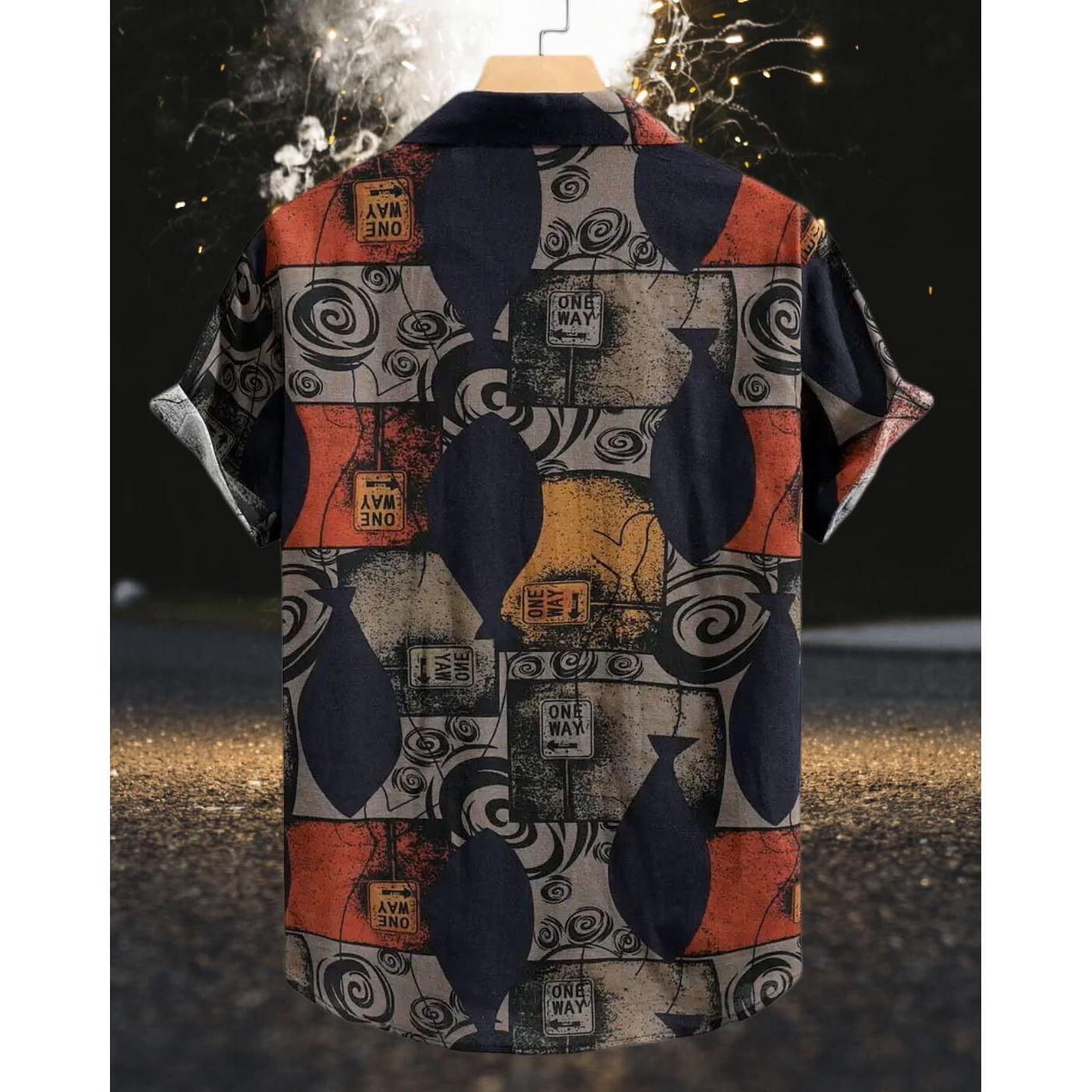 Indoprimo Casual Printed Half Sleeve Shirt For Men Multicoloured