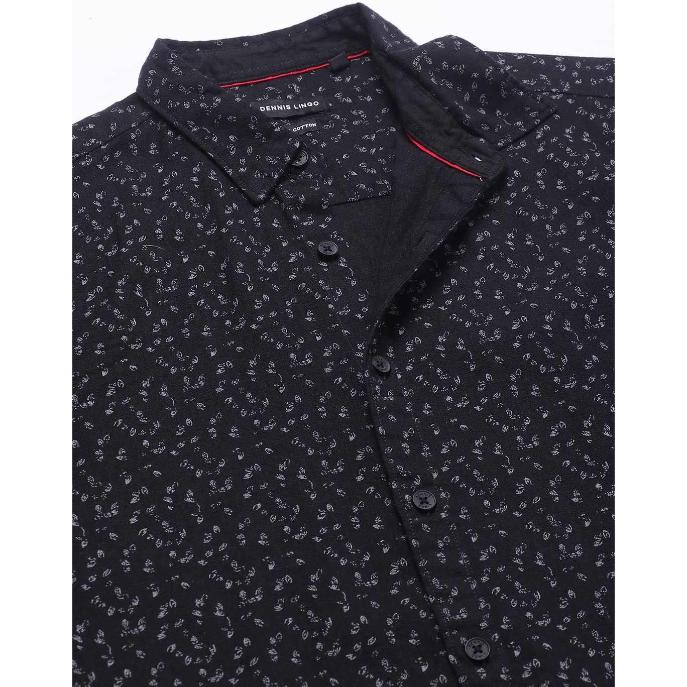 Dennis Lingo Black Men's Casual Shirt