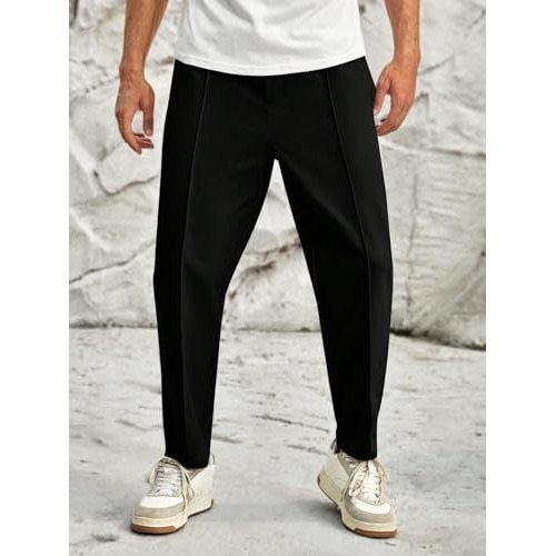 Dhruvi Trendz Men's Regular Fit Track Pants (Dt-Tp-1002_Black_S)