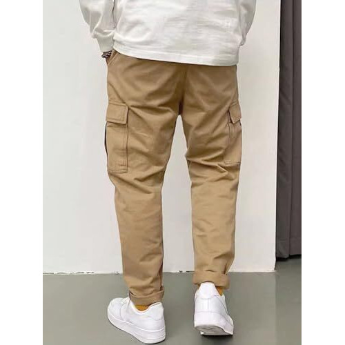 Dhruvi Trendz Men Cotton Cargo Pant (Dt-Tp-1056-L-Brown)