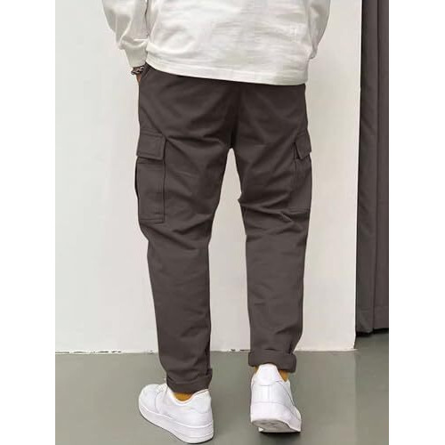 Dhruvi Trendz Men Cotton Cargo Pant (Dt-Tp-1058-2Xl-Grey)