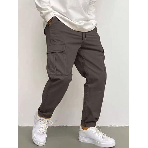 Dhruvi Trendz Men Cotton Cargo Pant (Dt-Tp-1058-2Xl-Grey)