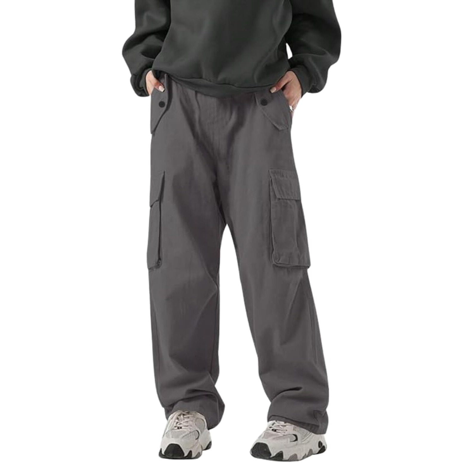 Dhruvi Trendz Men's Regular Fit Trousers (Dt-Tp-1053_Grey_2Xl)