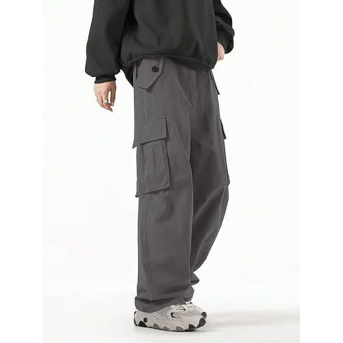 Dhruvi Trendz Men's Regular Fit Trousers (Dt-Tp-1053_Grey_2Xl)