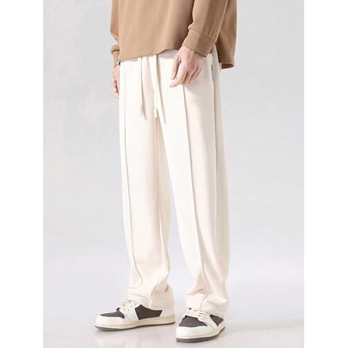 Dhruvi Trendz Men's Regular Mid Rise Track Pant (Dt-Tp-1011_White_S)