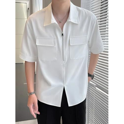 Dhruvi Trendz Men Lycra Blend Regular Fit T-Shirt (Dt-Mt-1155_White, 2Xl