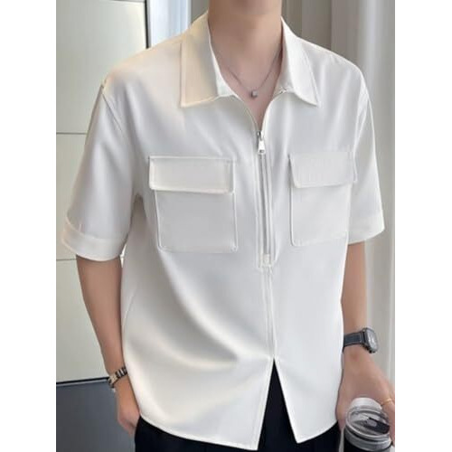 Dhruvi Trendz Men Lycra Blend Regular Fit T-Shirt (Dt-Mt-1155_White, 2Xl