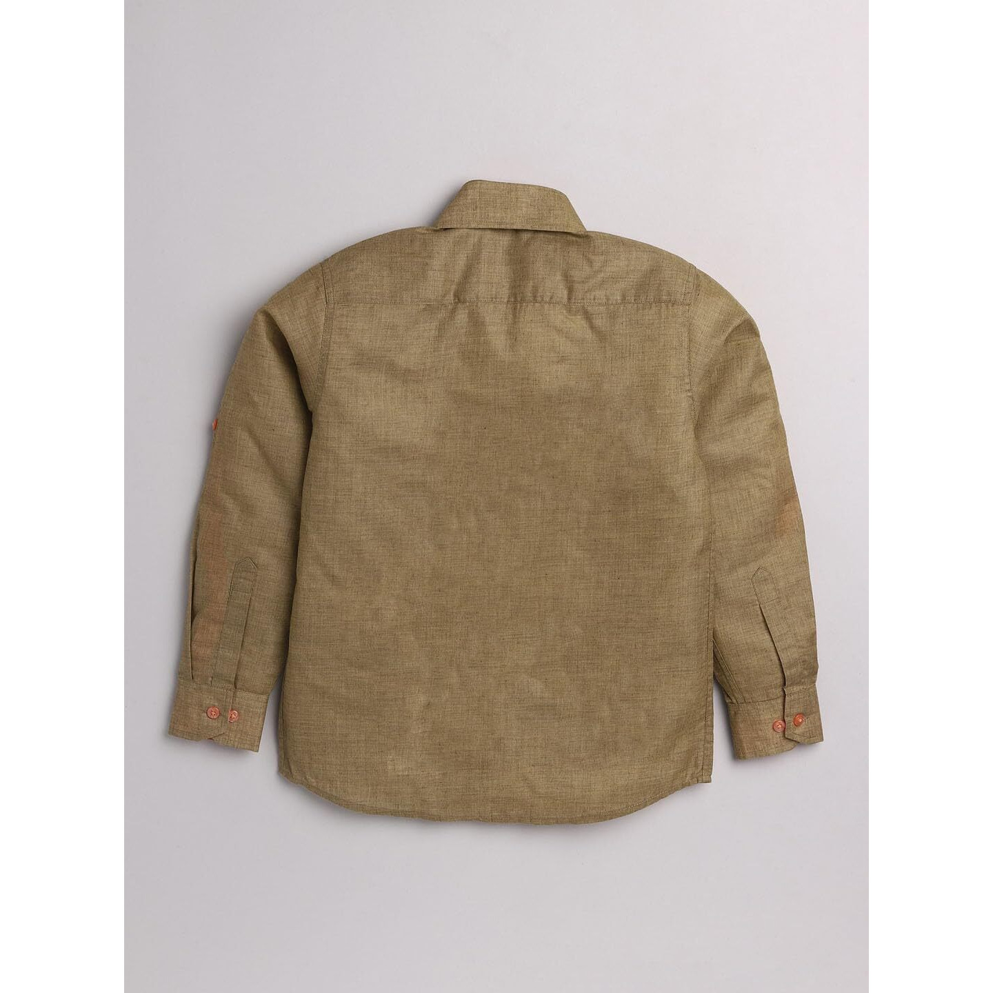 Jbn Creation Boy's Regular Fit Shirt (Jbnbsh008Gn_22_Olive