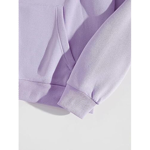 Dhruvi Trendz Men's Hoodies || Cotton Hoodies For Boys || Full Sleeve Hooded Neck With 2 Big Pockets || Regular Fit Sweatshirt|| Winter Wear For Mens|| Outing || Trekking ||Casual Wear (Violet, Large)