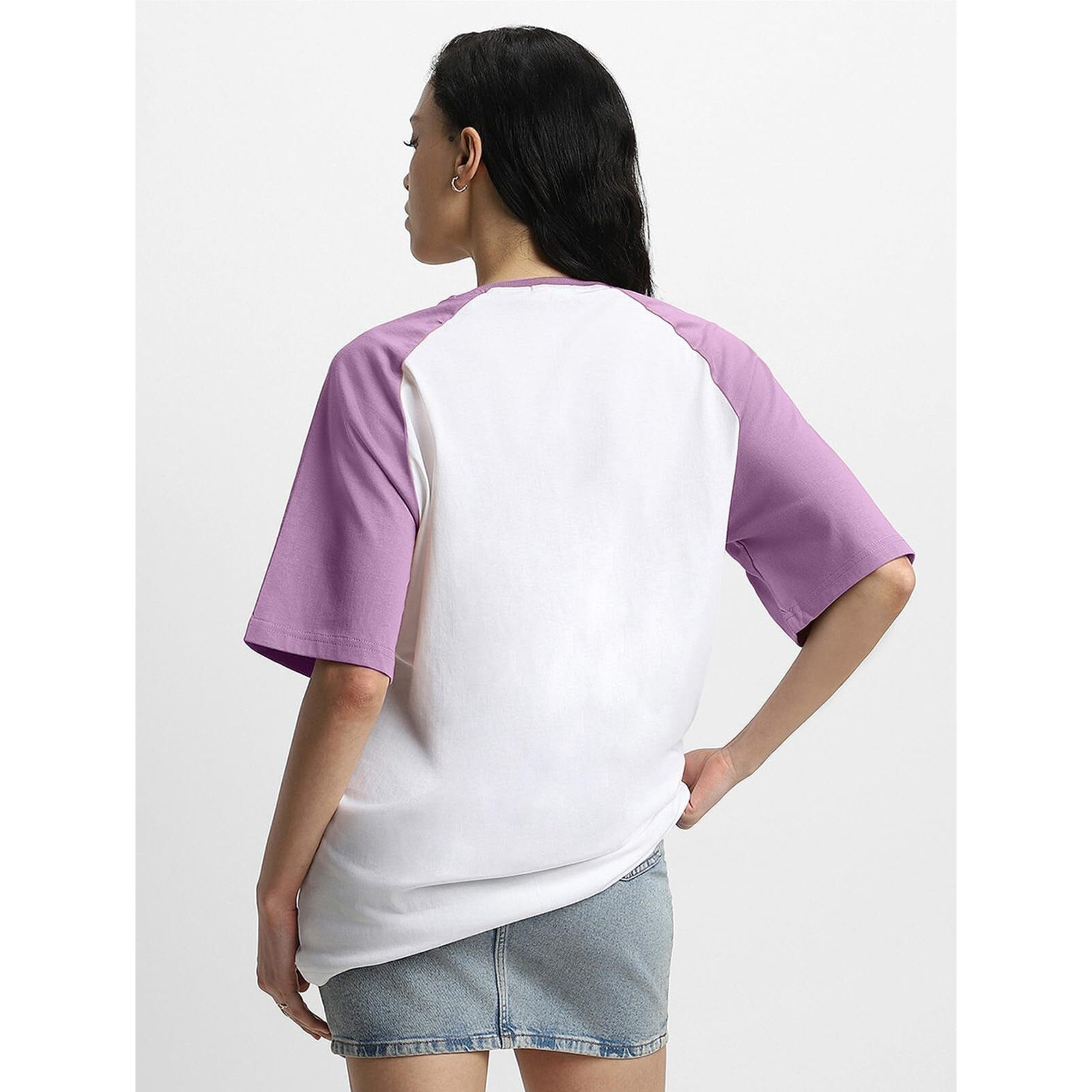 Juneberry 100% Pure Cotton Oversized Baggy Fit Round Neck T-Shirt For Women & Girls (Sizes S To 2Xl) (Os_Jb_Trblmkr27_Lc_Wt_S)