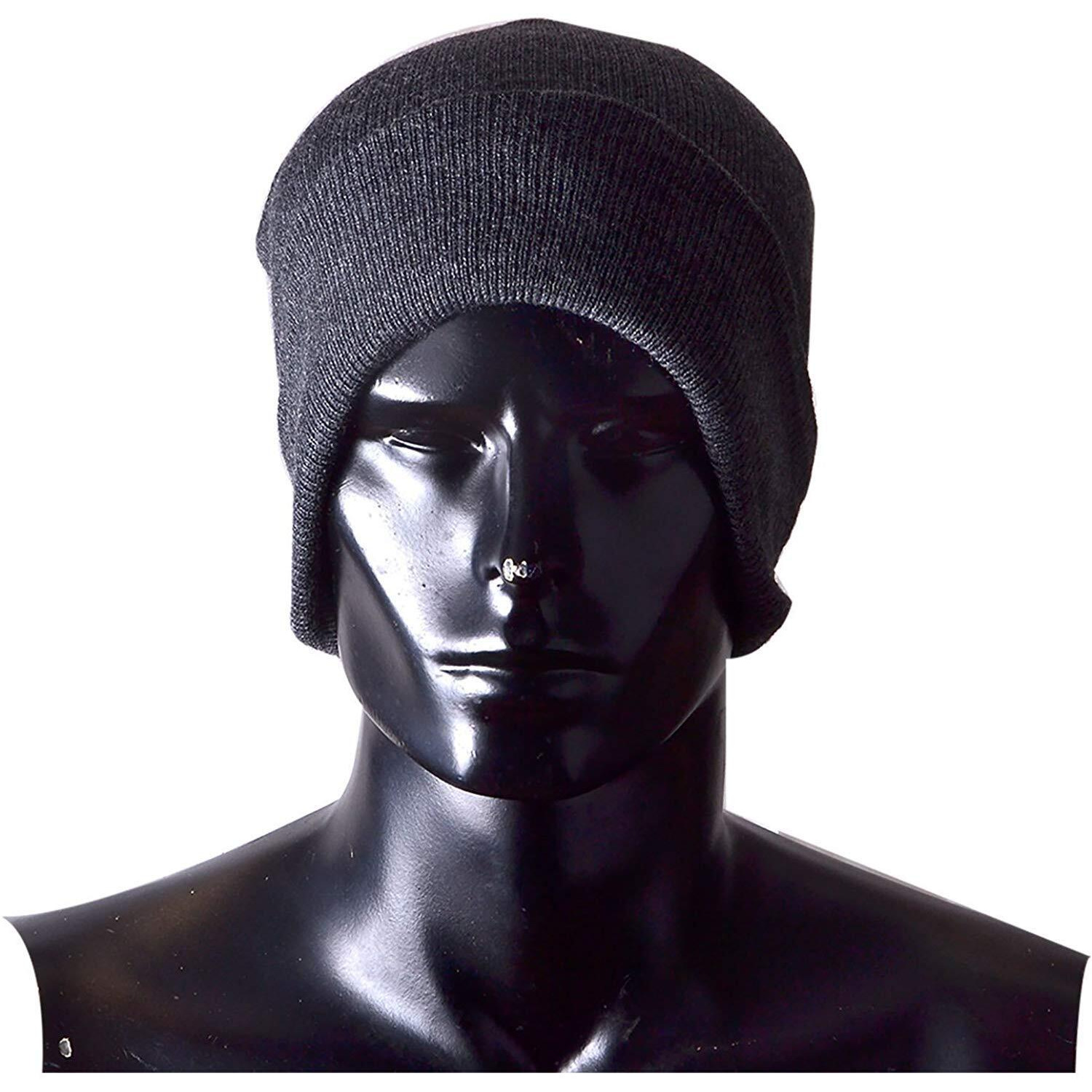 Digital Shopee Combo Of Men's And Women's Woolen Skull Cap & Woolen Gloves - Grey