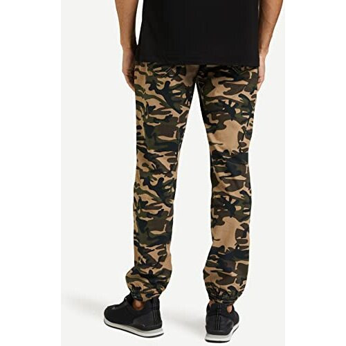 Diverse Men's Slim Casual Joggers (Dcmct55Sc19L37-1011B_Beige/Black_36)