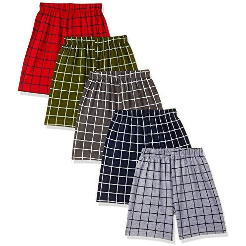 T2F Boy's Bermuda Shorts(Pack Of 5) Multicolour