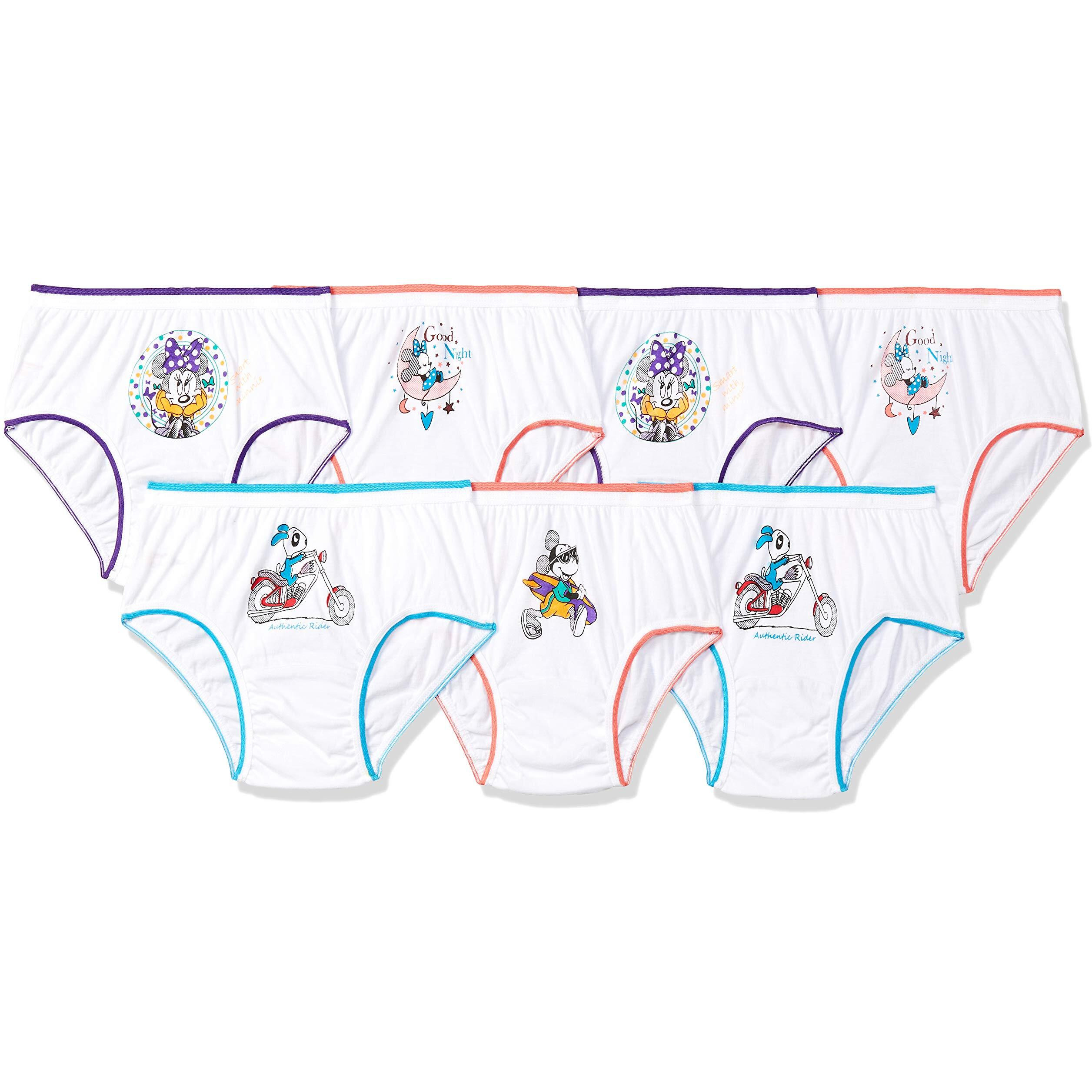 Rupa Jon Printed Panty For Girls, 100% Cotton Fabric, Regular Fit, Pack Of 6 Assorted