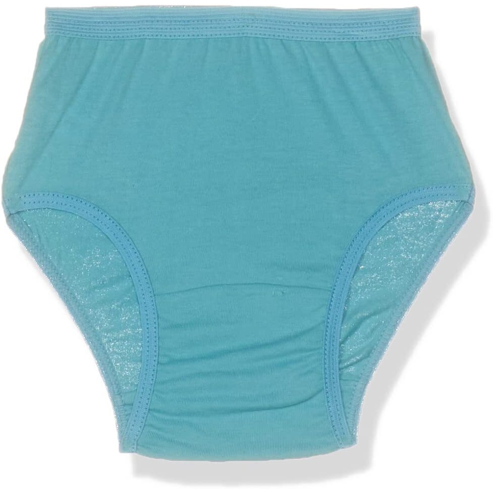 Rupa Jon Plain Panty For Girls, 100% Cotton Fabric, Outer Elastic, Pack Of 7 Assorted