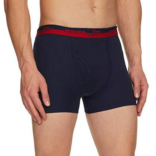Rupa Jon Solid Trunk For Men, 100% Cotton With Breathable Fabric, Inner Pockets, Outer Elastic, Pack Of 5 Assorted
