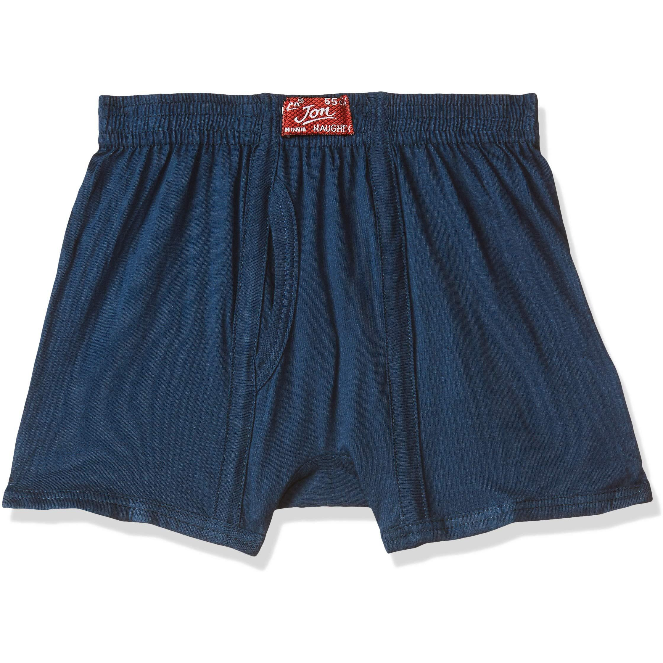 Rupa Jon Trunk For Boys, 100% Cotton Material, Ultra Soft Waistband, Solid Pattern, Regular Fit, Pack Of 5 Assorted