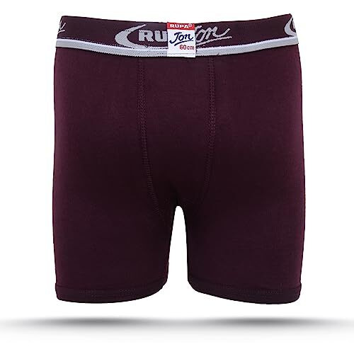 Rupa Jon Solid Trunk For Boys, 100% Cotton Fabric, Outer Elastic, Regular Fit, Pack Of 3 Assorted
