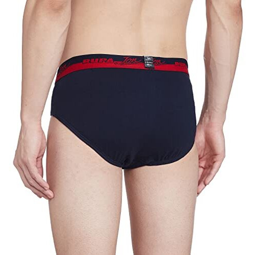 Rupa Jon Men's Cotton Brief (Pack Of 3)(8903978687575_Jn Brief_95_Navy/Sky/Airf)(Colors And Prints May Vary)