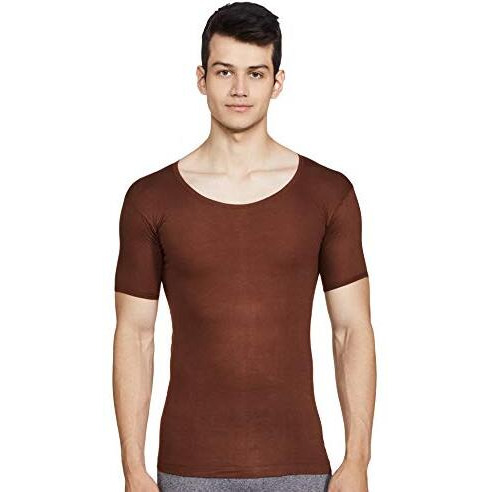 Rupa Jon Half Sleeves Vest For Men | 100% Cotton Fabric | Round Neck | Pack Of 10 Assorted-Color And Print May Vary