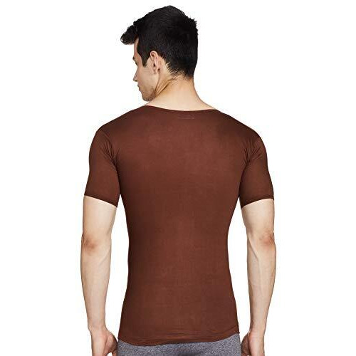 Rupa Jon Half Sleeves Vest For Men | 100% Cotton Fabric | Round Neck | Pack Of 10 Assorted-Color And Print May Vary