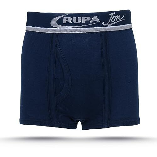 Rupa Jon Plain Trunk For Boys, 100% Cotton Material, Outer Elastic, Pack Of 5 Assorted