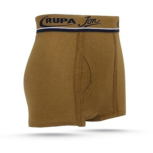 Rupa Jon Plain Trunk For Boys, 100% Cotton Material, Outer Elastic, Pack Of 5 Assorted