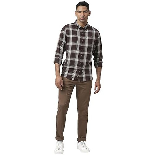 Thomas Scott Men Pants (34, Brown)