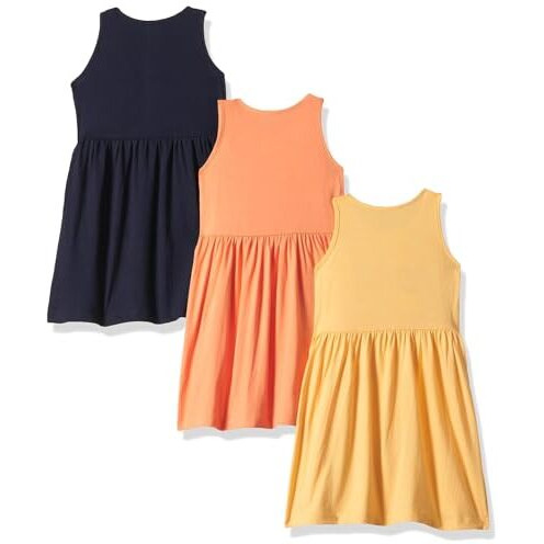 T2F Girls Cotton Knee-Length Casual Dress(Pack Of 3)