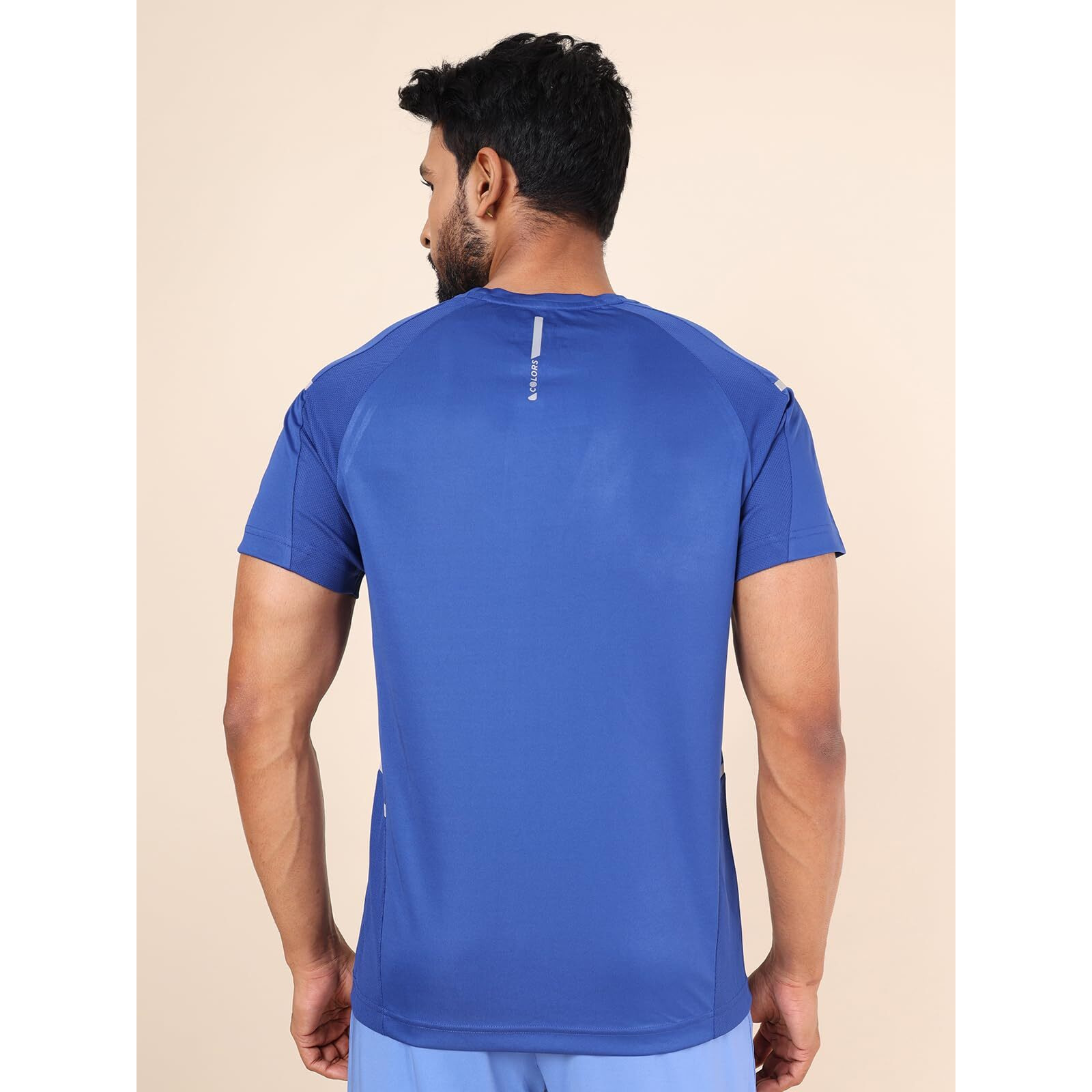 Rupa Colors Mens Playsure Dry Fit Raglan Sleeve Round Neck Activewear T-Shirt | 100% Polyester Fabric | Reflective Logo | Regular Fit