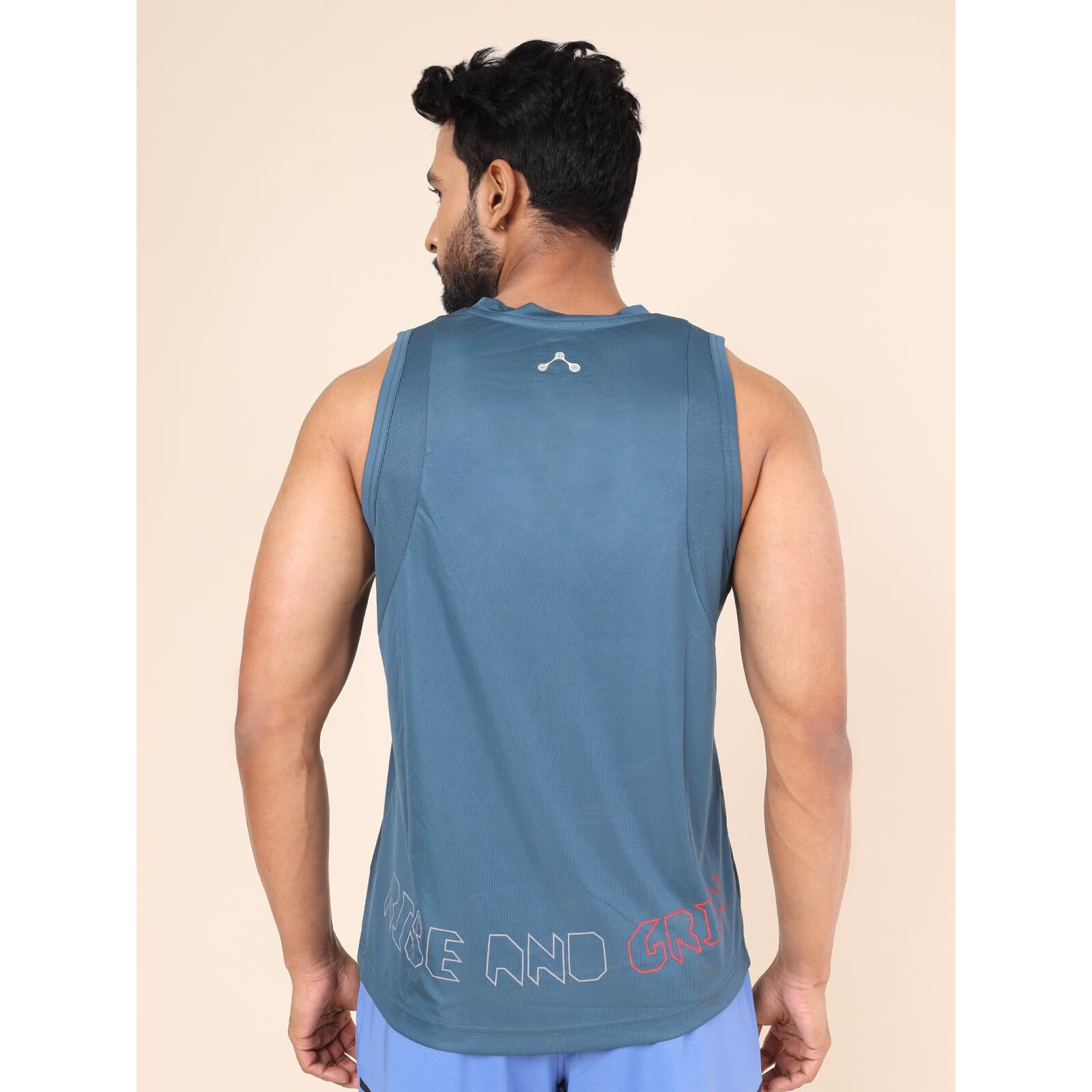 Rupa Colors Mens Playsure Dry Fit Activewear Tank Top | 100% Polyester Fabric | Power Mesh Armholes | Cut-Sew Design