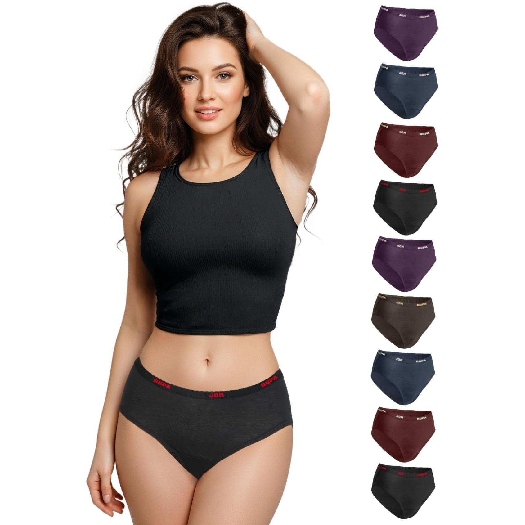 Rupa Jon Classic Panty (Jon Women Briefs Oe 10_Solid_Xl)