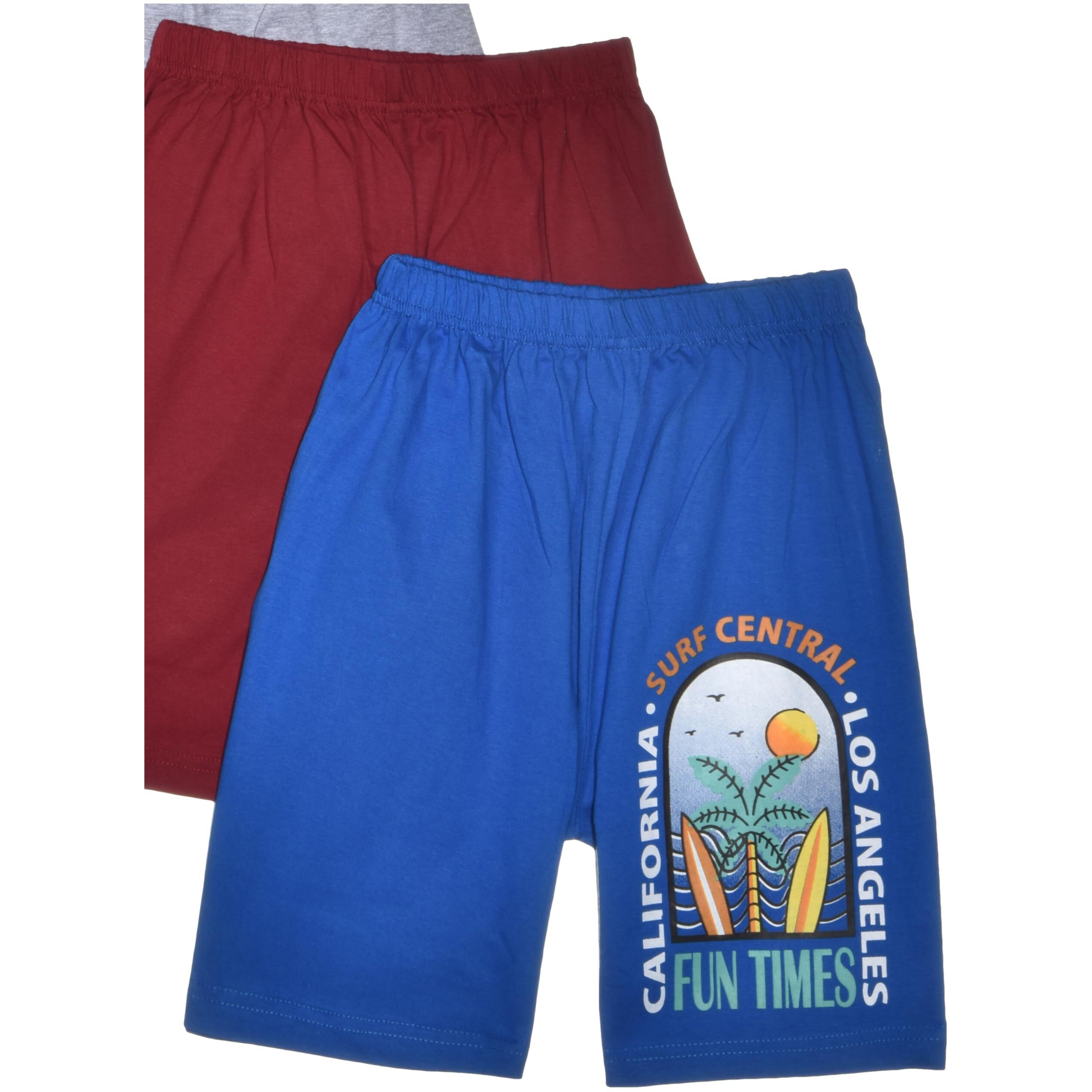 T2F Boy Printed Regular Fit Shorts(Pack Of 5),Multi,8-9 Years