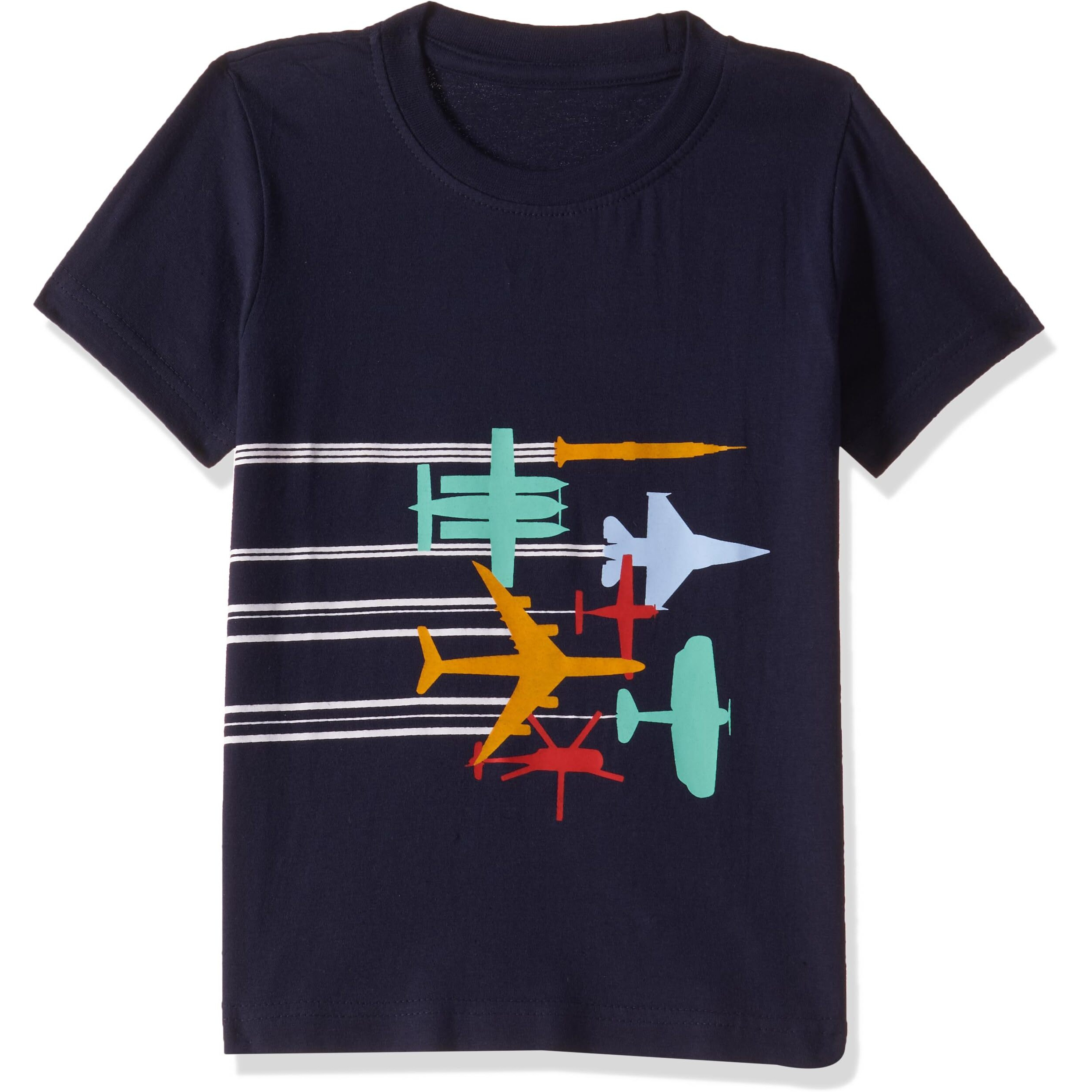 T2F Boy Cotton Printed Regular Fit T-Shirt (Pack Of 5),Multicolour,6-7 Years