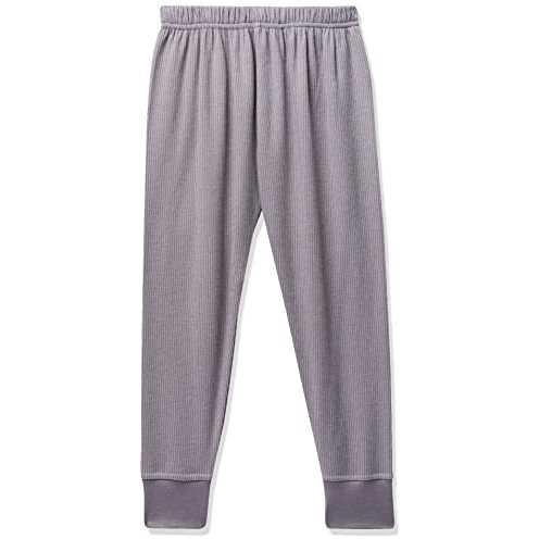 Rupa Jon Winter Thermal Bottom For Kids Unisex | Regular & Snug Fit Winter Inner Thermal Trousers | Premium Innerwear Thermal Pants | Outer Elastic For Tagless Comfort | Pack Of 1 Grey
