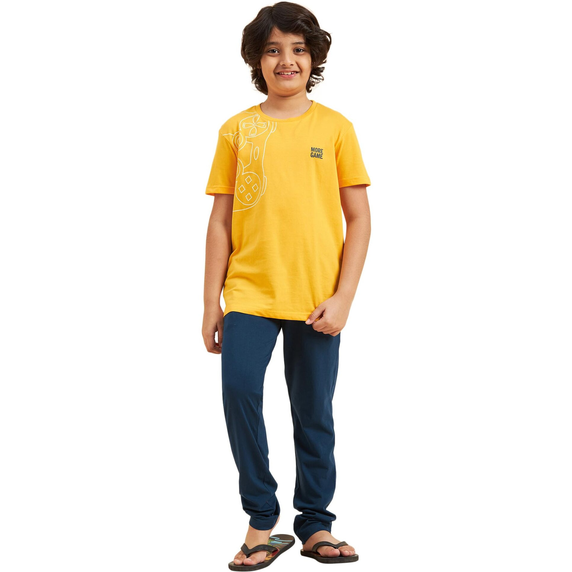 Sweet Dreams Boys Printed Half Sleeves Pyjama Set Mango